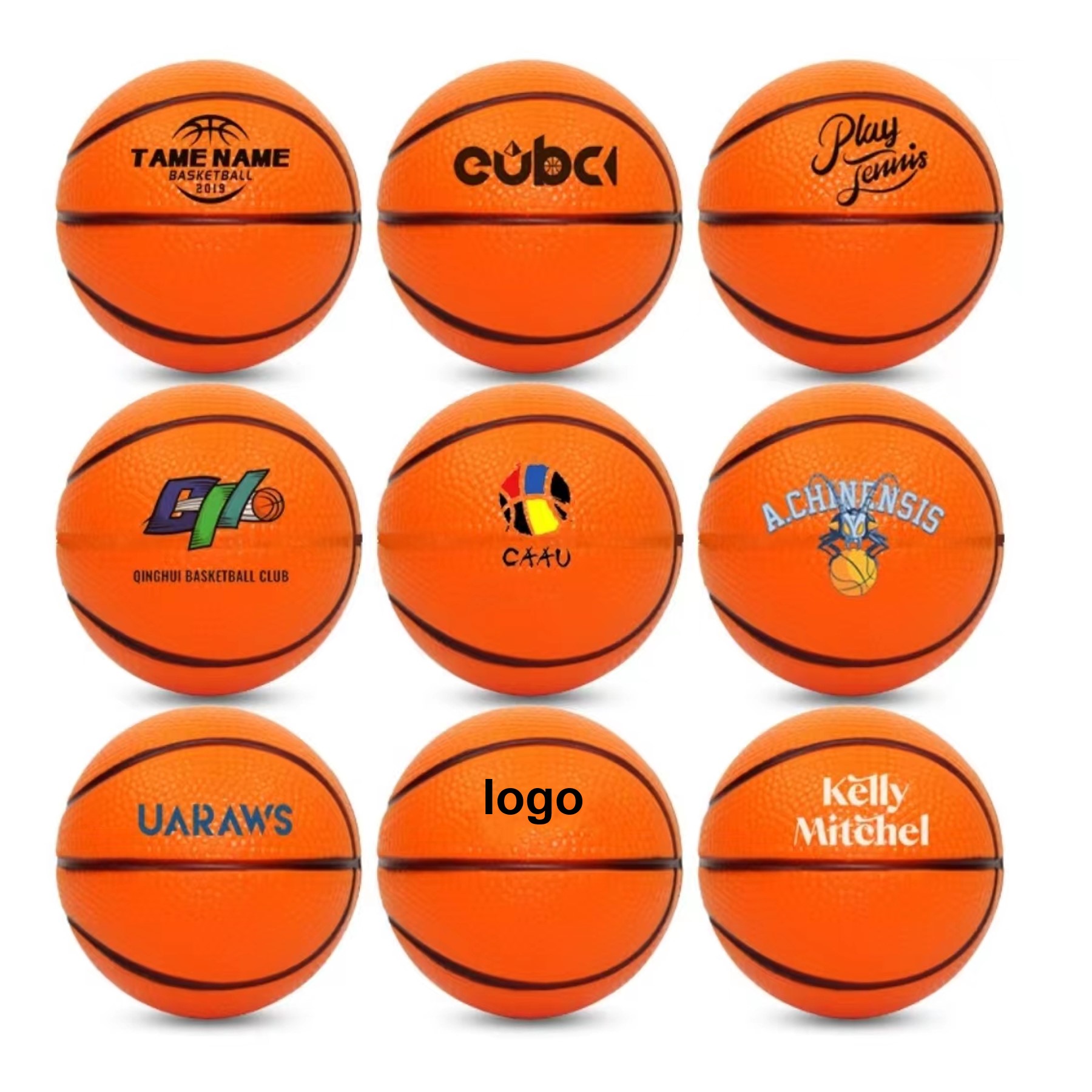 Mini Basketball Shaped Foam Stress Reliever Ball