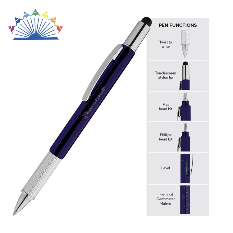 6 In 1 Multi Function Tool Pen