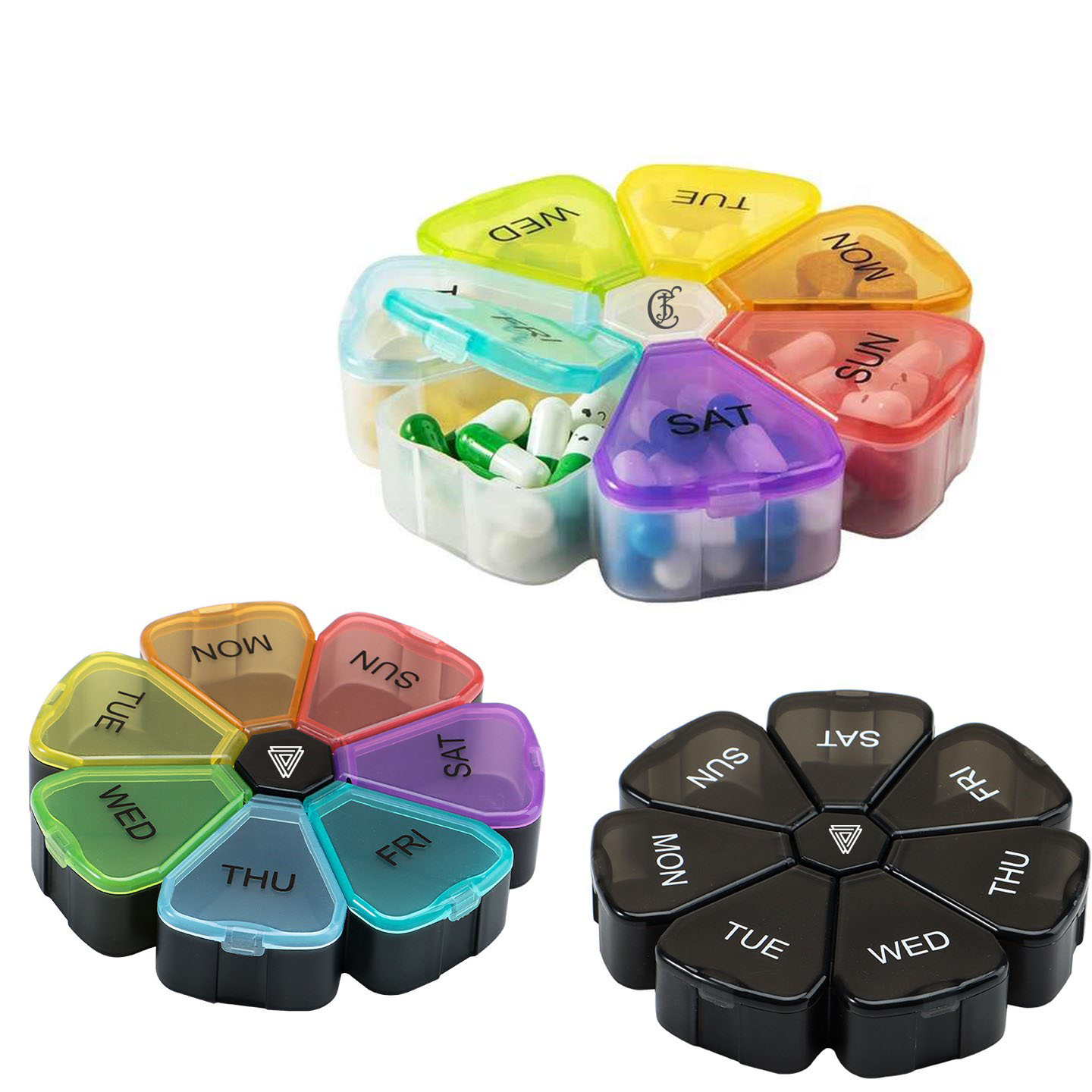 Petal Shaped 7 Day Large Weekly Medicine Organizer