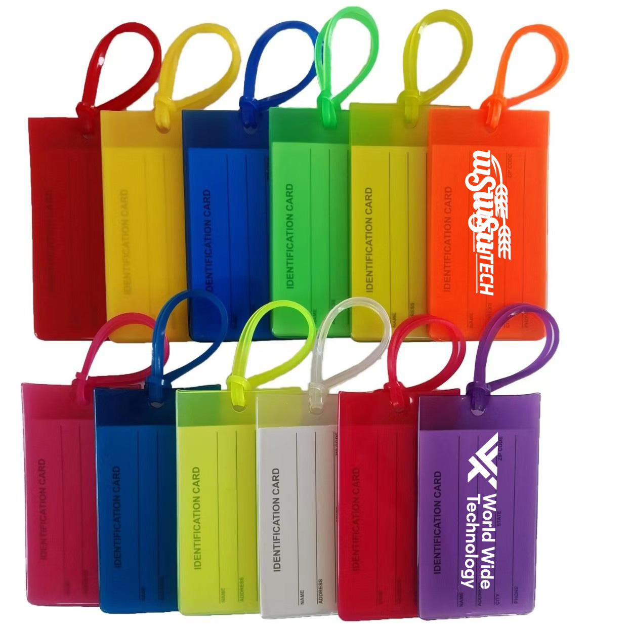 Colorful Flexible Travel Luggage Tag for Suitcases