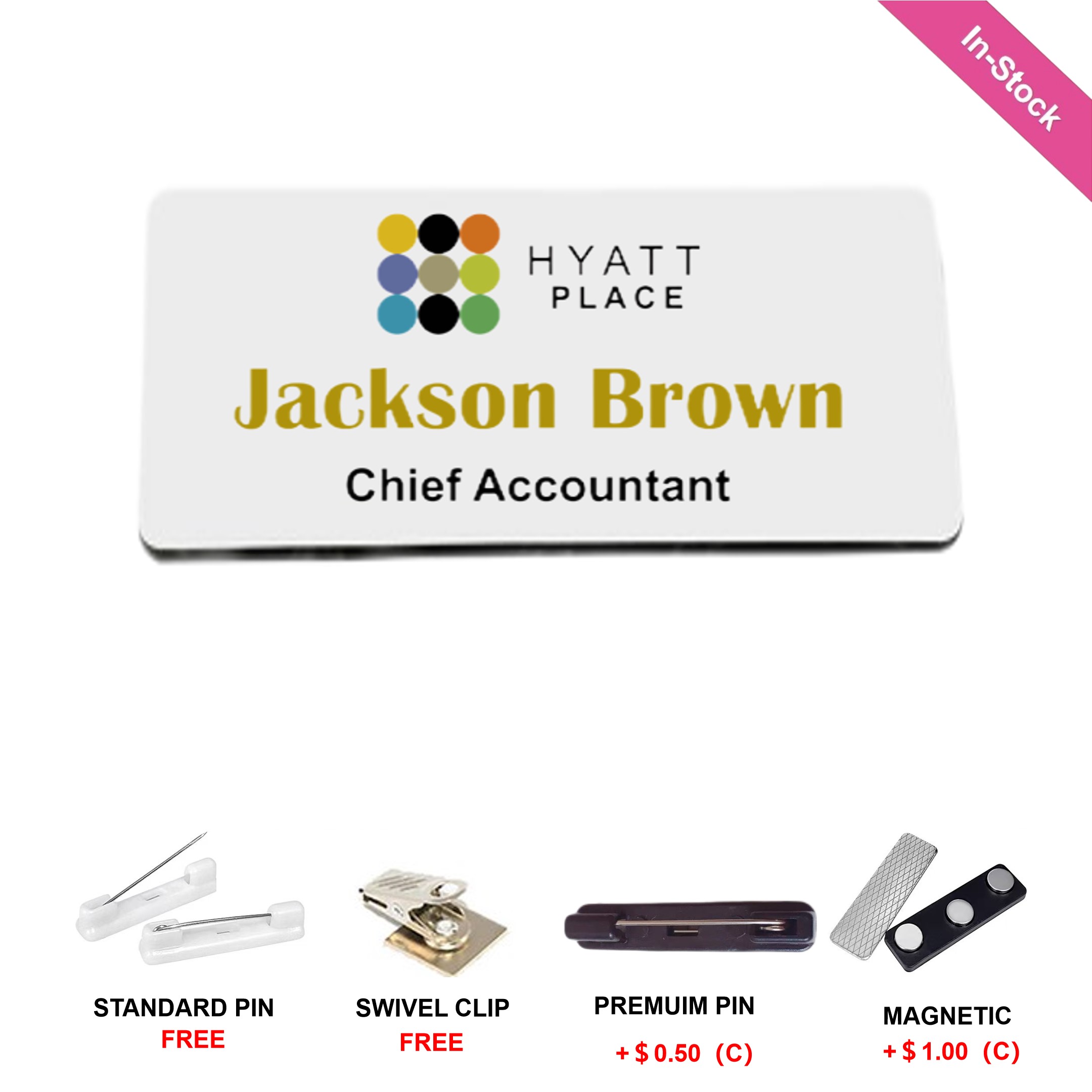 Full-Digital Name Badge (3