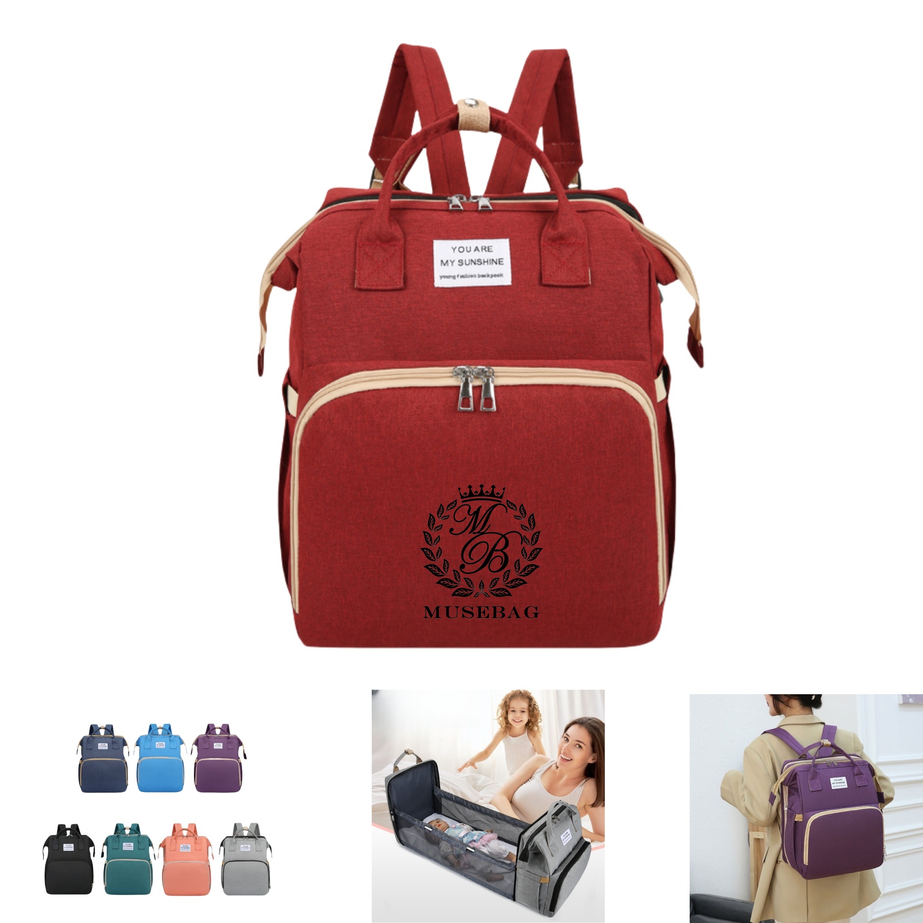Portable Mommy Diaper Backpack