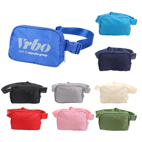 Full Color Heat Transfer Premium Water Resistant Nylon Everywhere Belt Bag