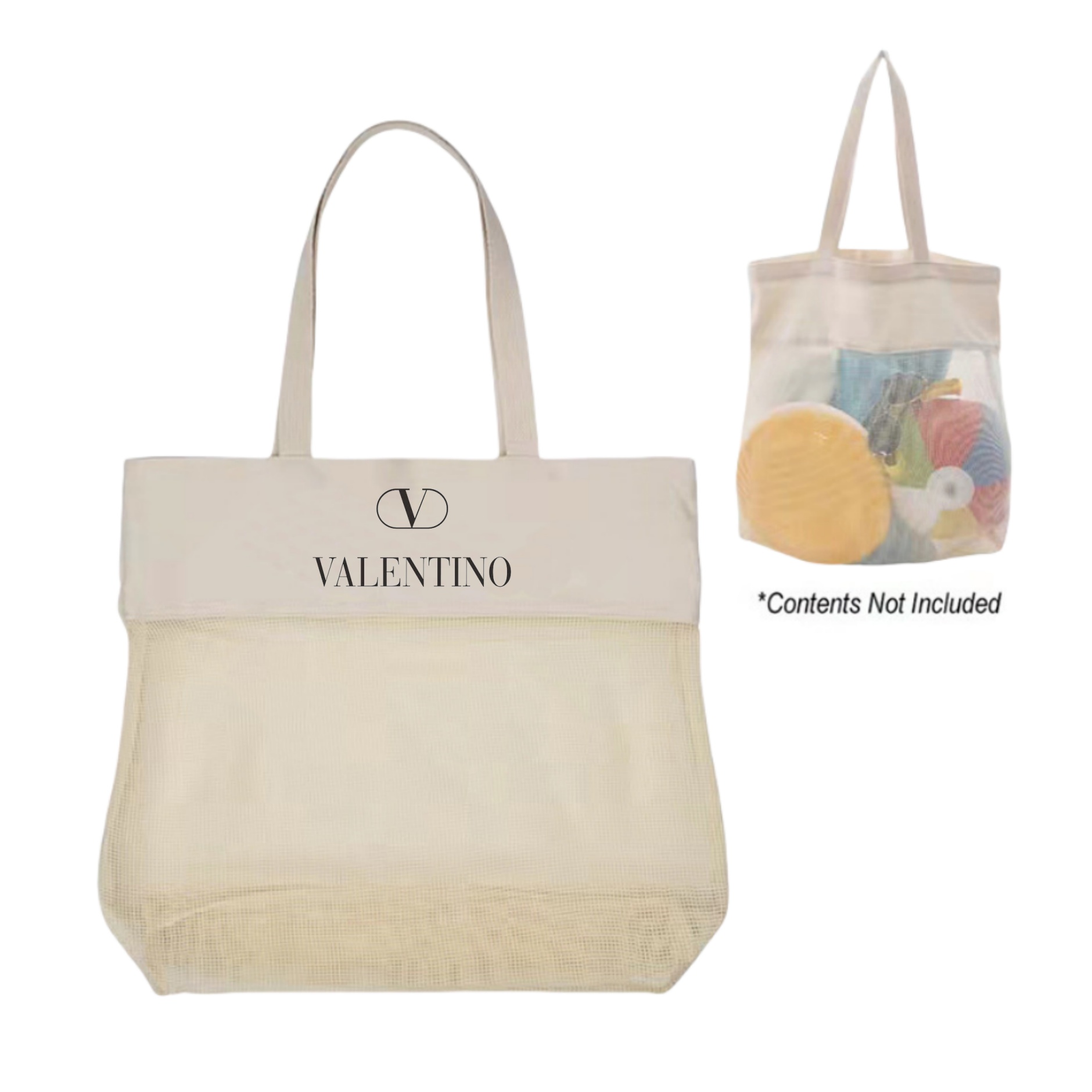 Mesh Cotton Market Tote Bag