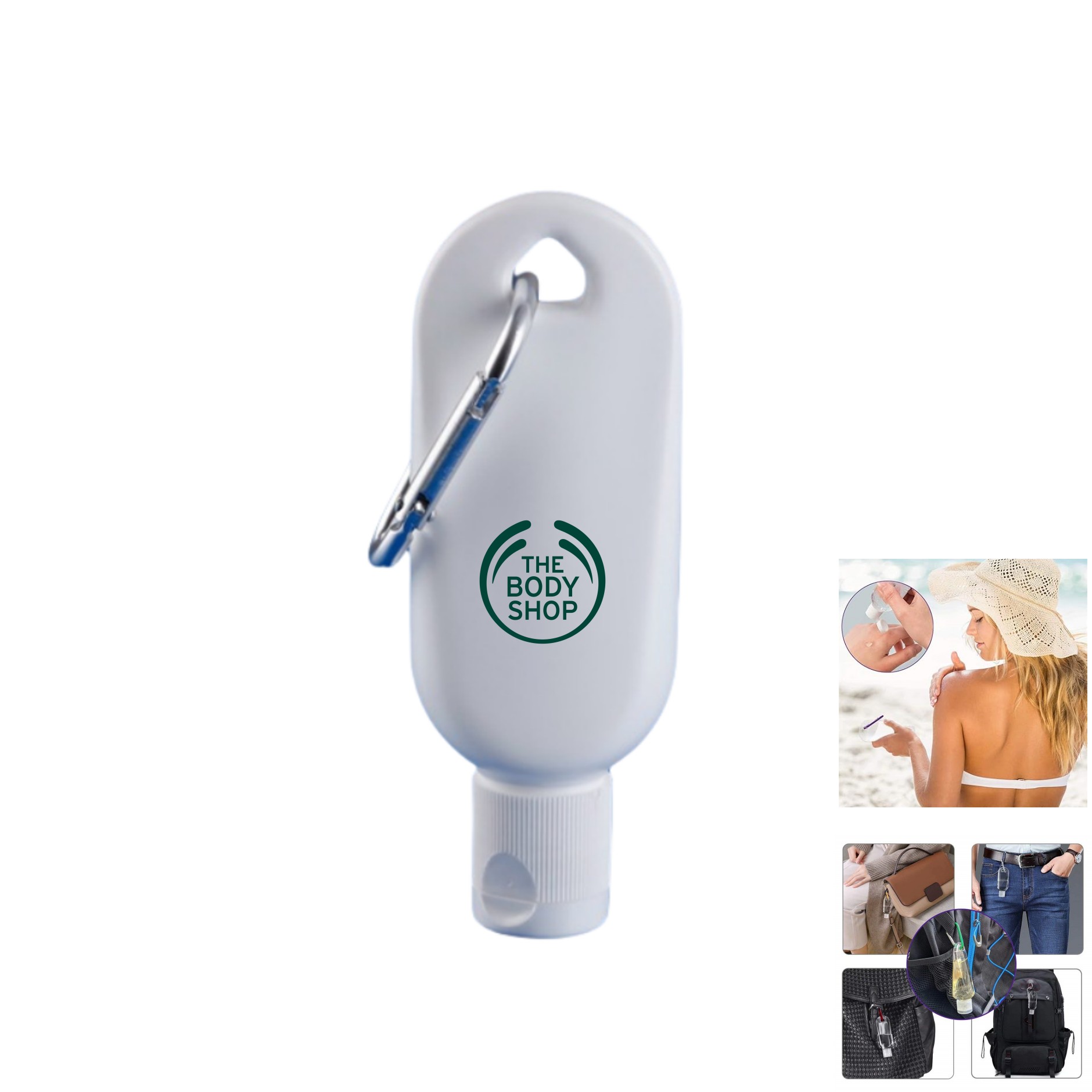1oz Hand Sanitizer With Carabiner