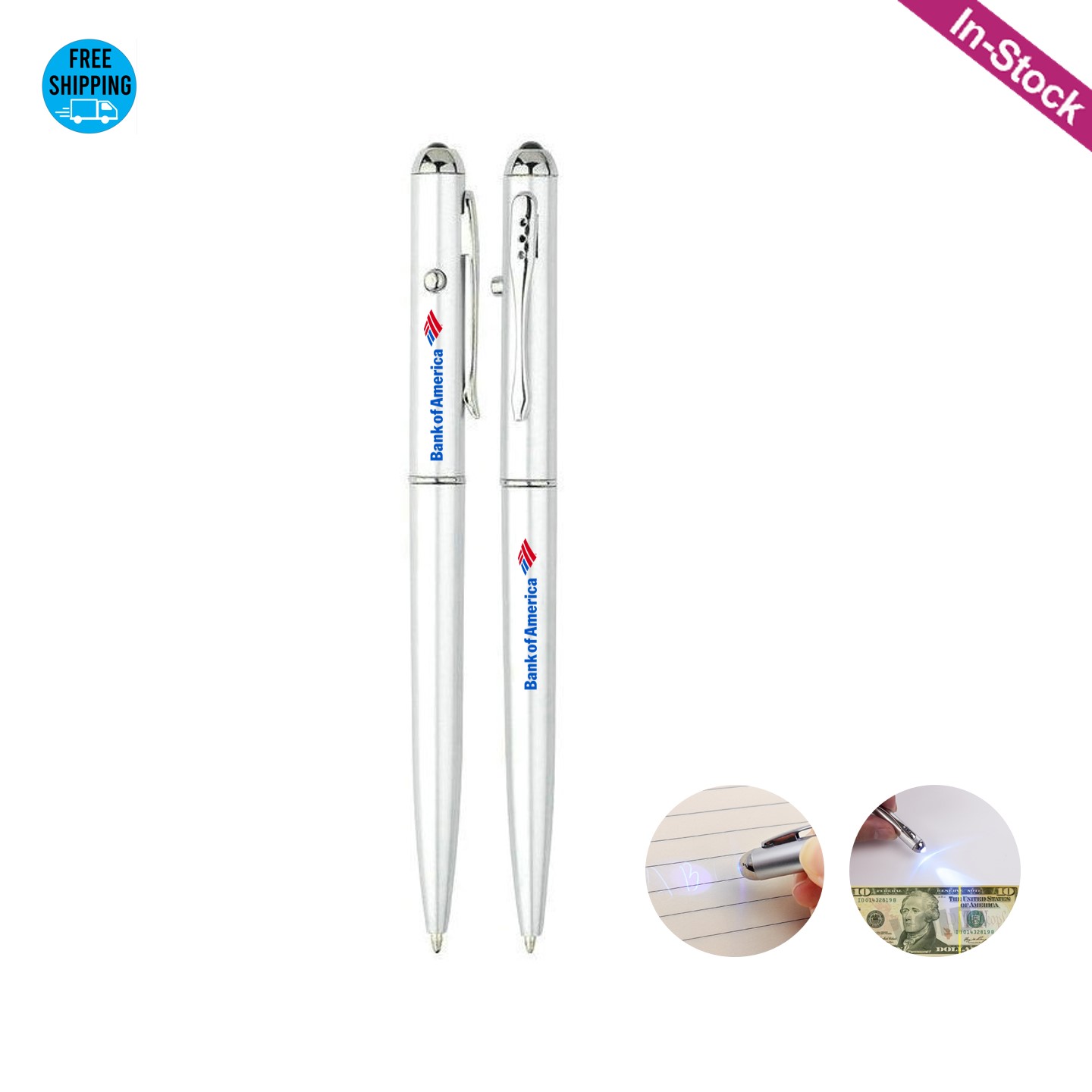 UV Light Pen with Invisible Ink