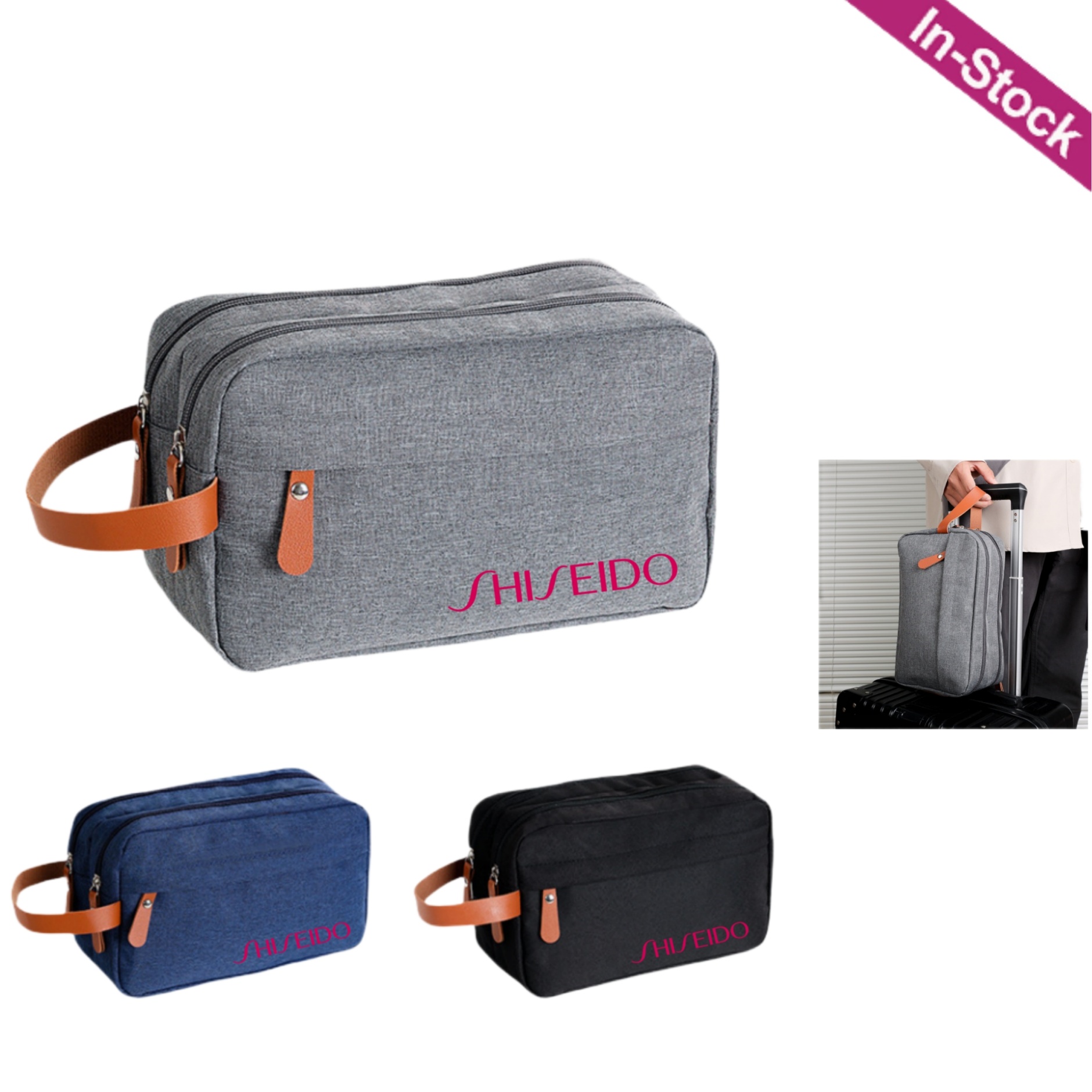 Waterproof Travel Toiletry Bag with Hanging Hook
