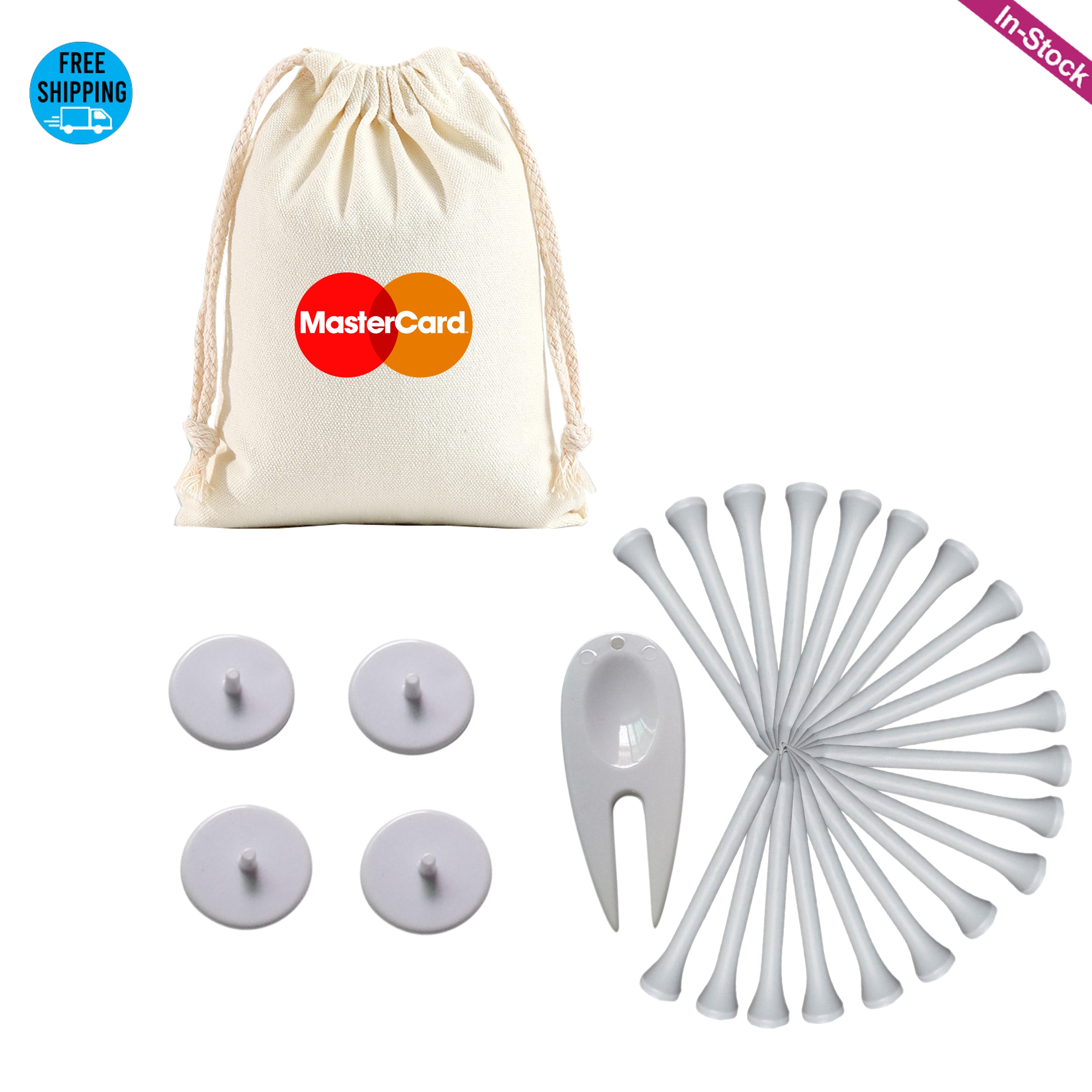 Cotton Drawstring Pack Golf Gift Sets