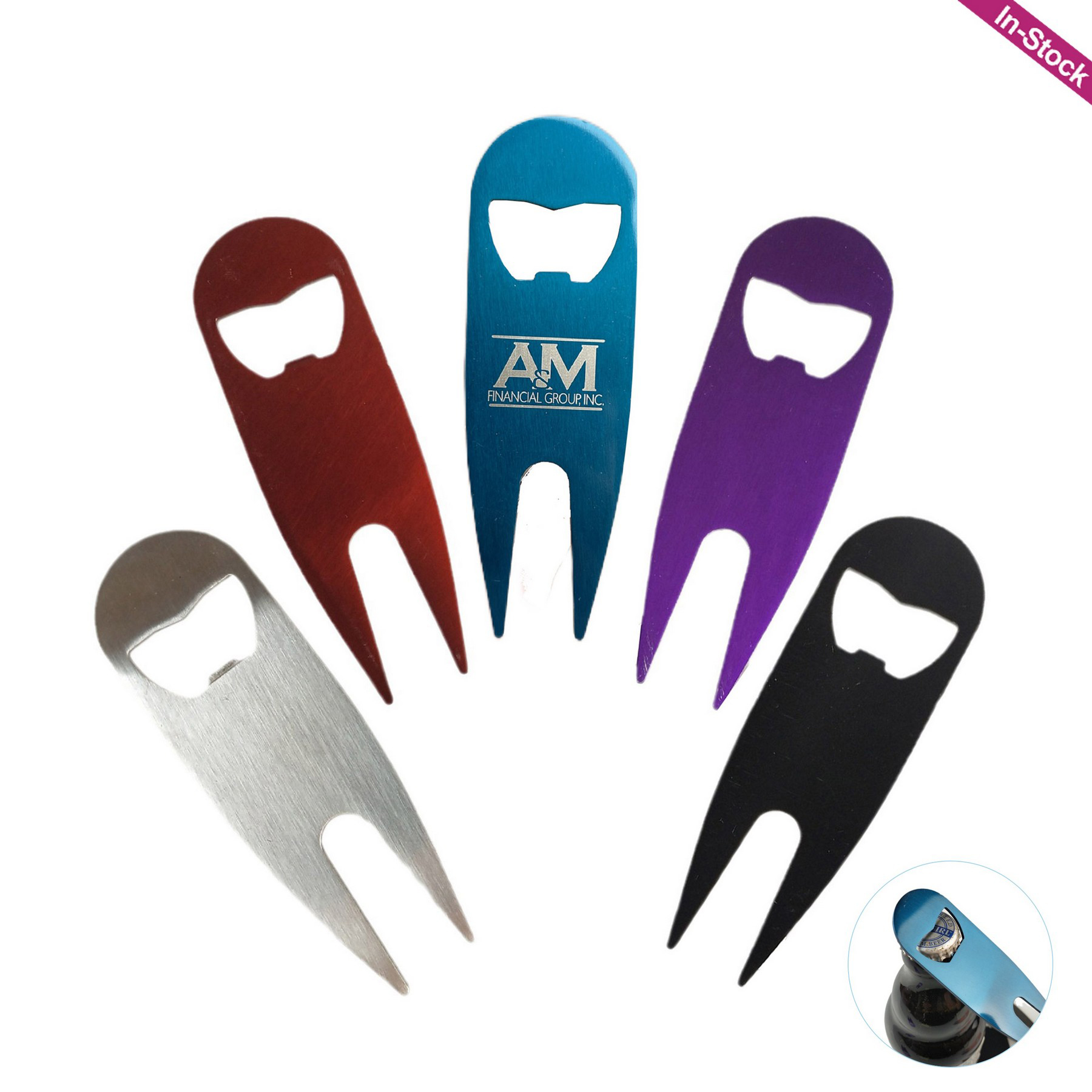 Stainless Steel Divot Tool With Bottle Opener