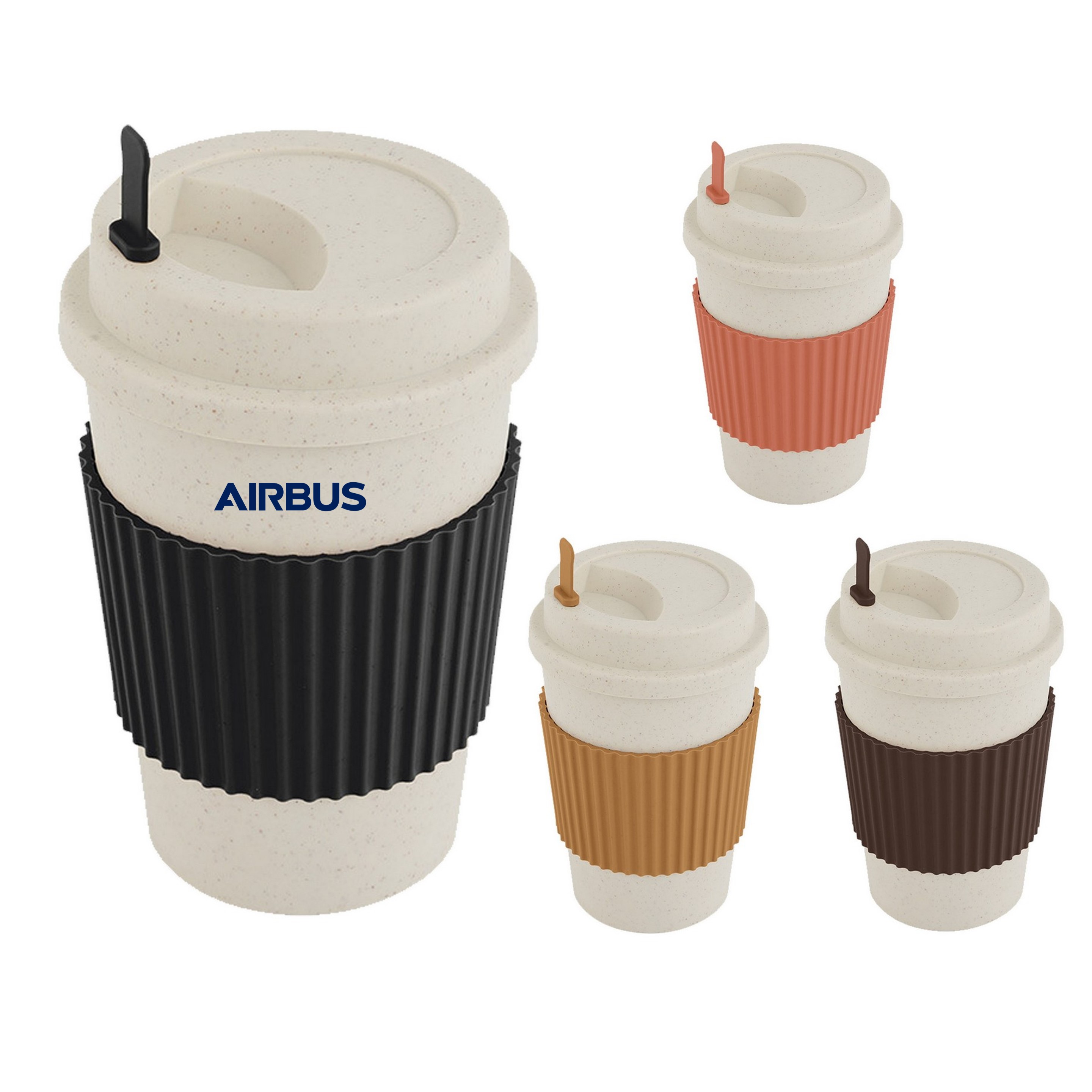 Portable Wheat Straw Coffee Cup-Ocean