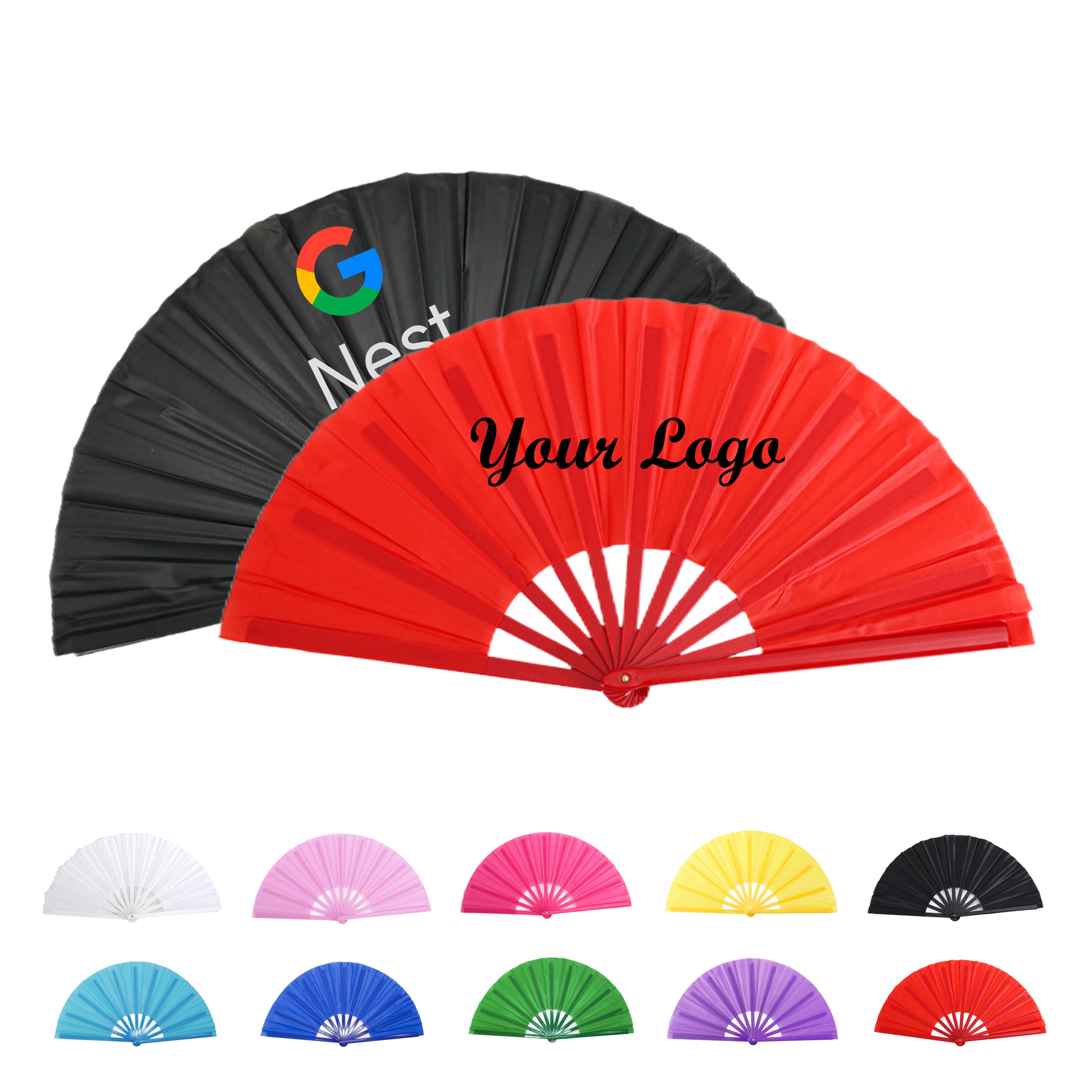 Large Hand Folding Fan 13