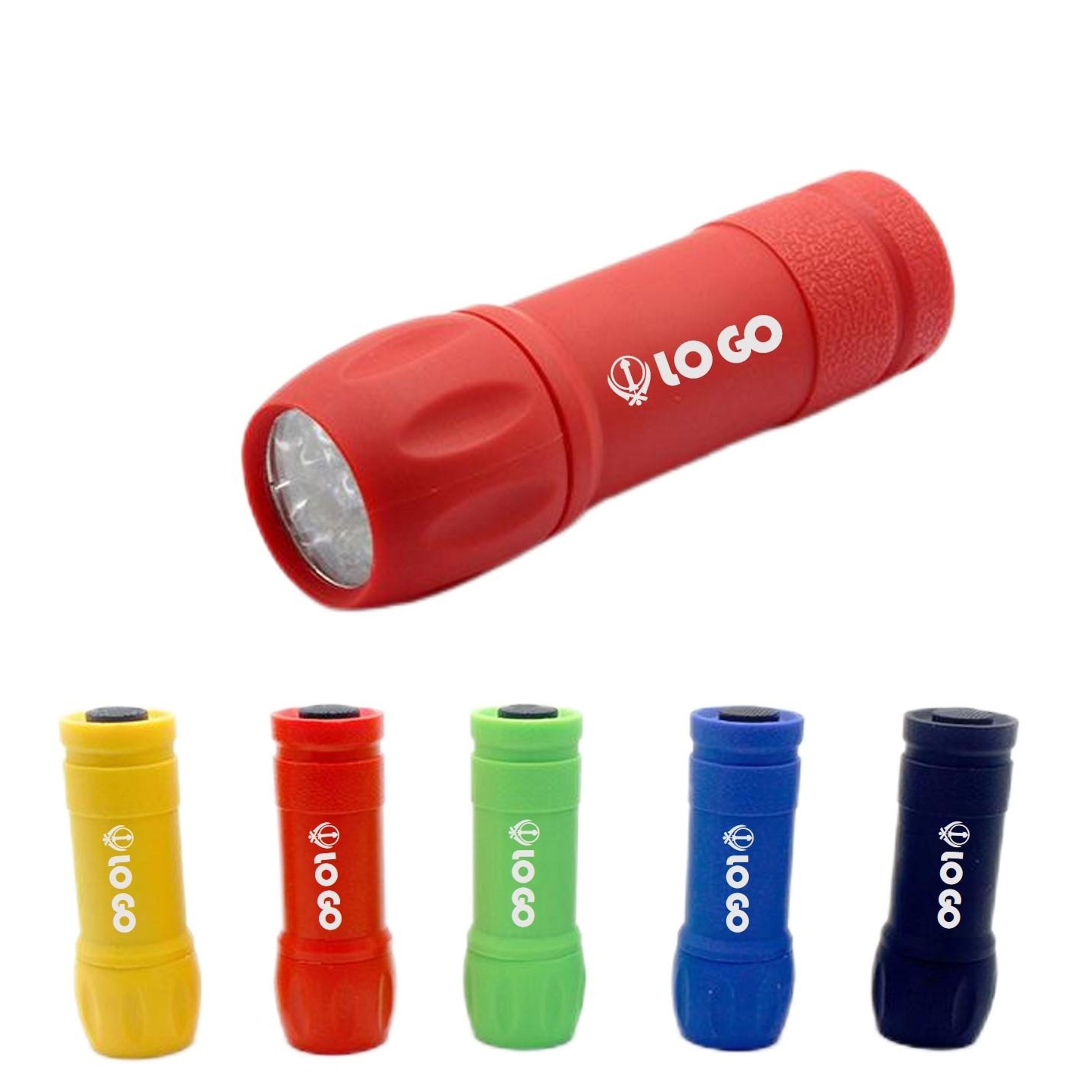9 LED Handheld Flashlights with lanyards