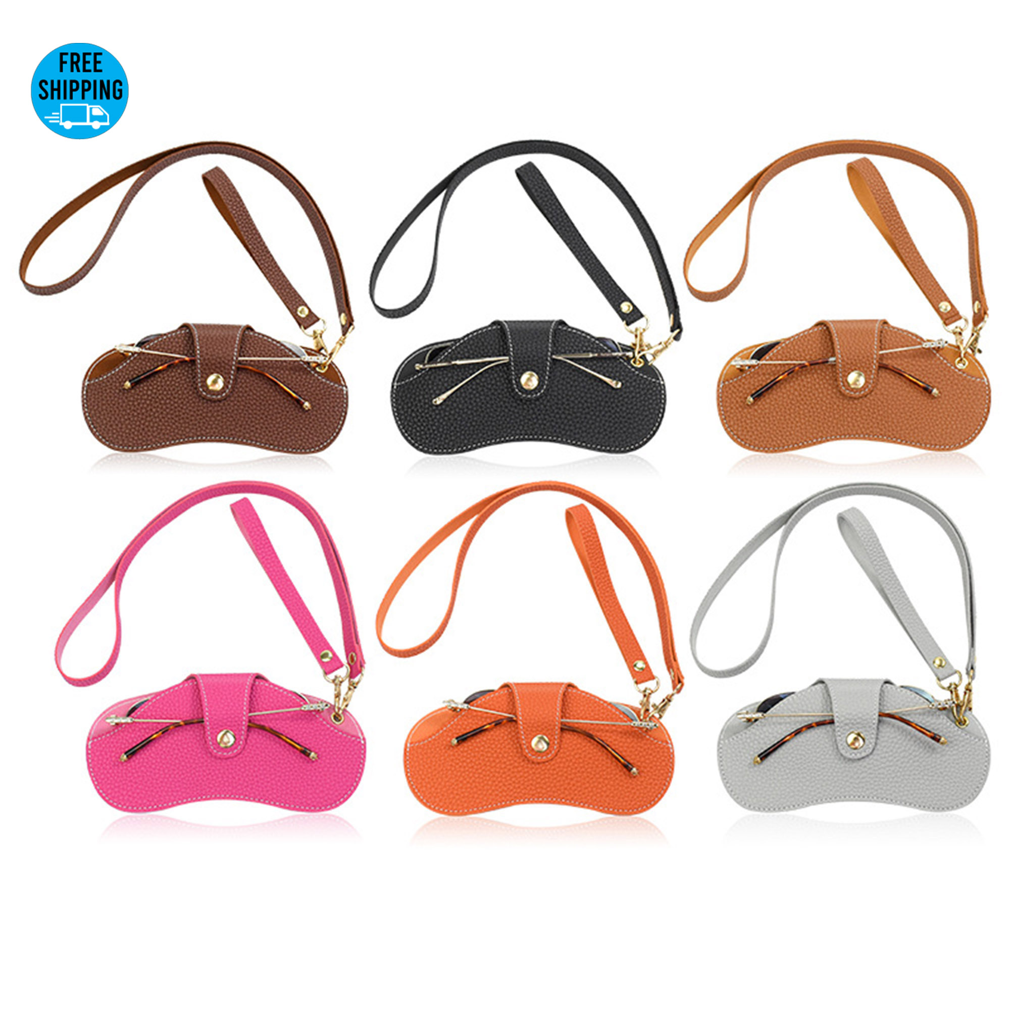 Leather Glasses Case Holder