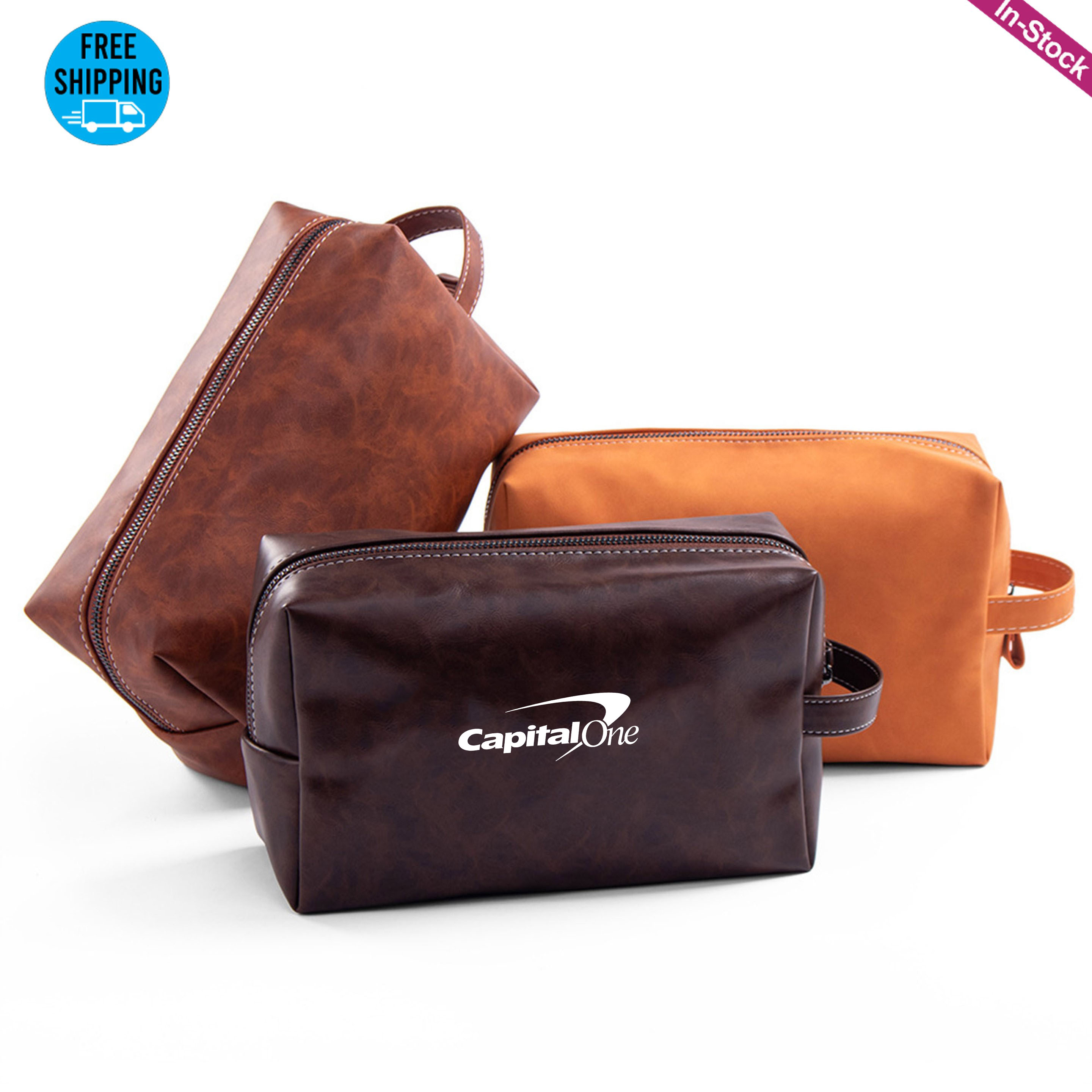 Vegan Leather Travel Toiletry Dopp Kit