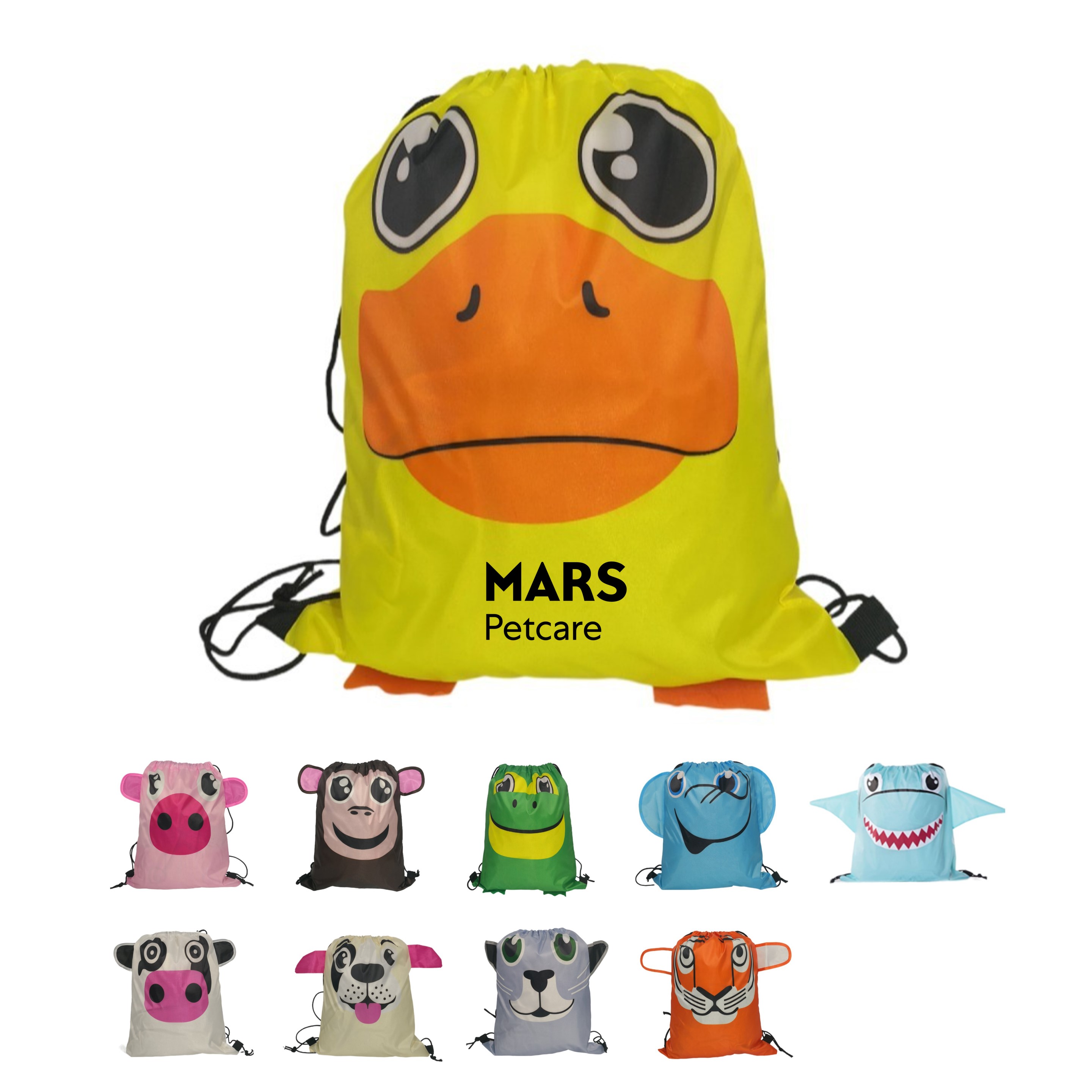 Custom Animal Shaped Drawstring Bag