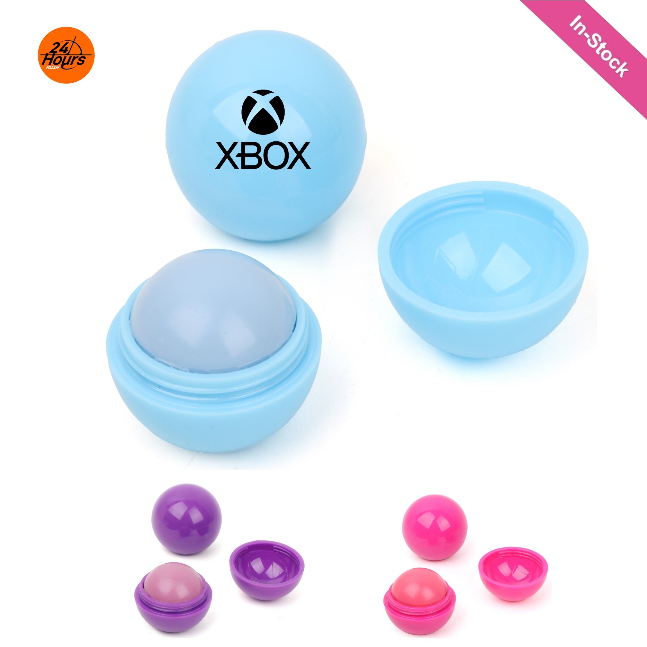 3 Fruity-flavors Lip Balm Ball with Moisturizer