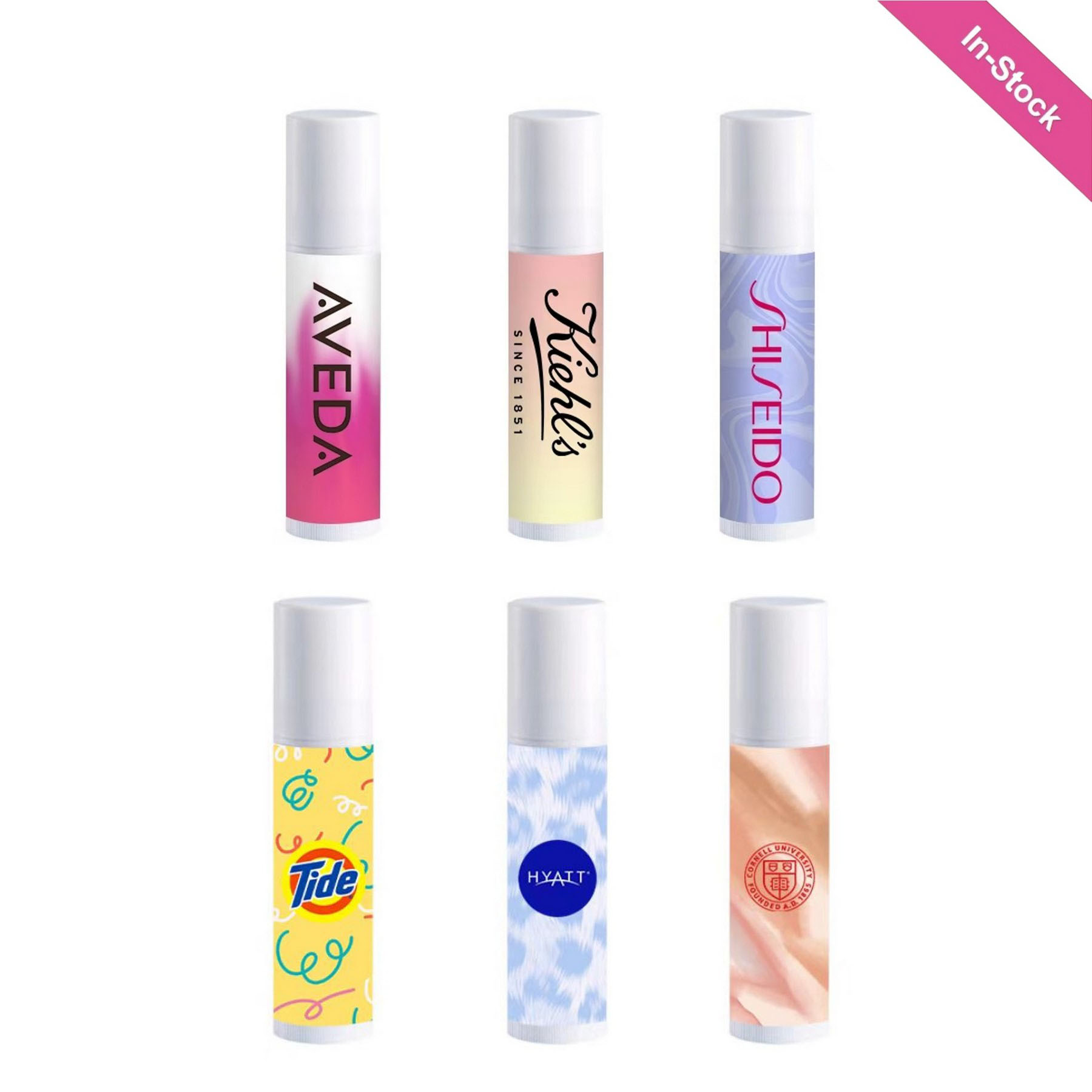 Natural Beeswax Lip Balm with 6 Flavors