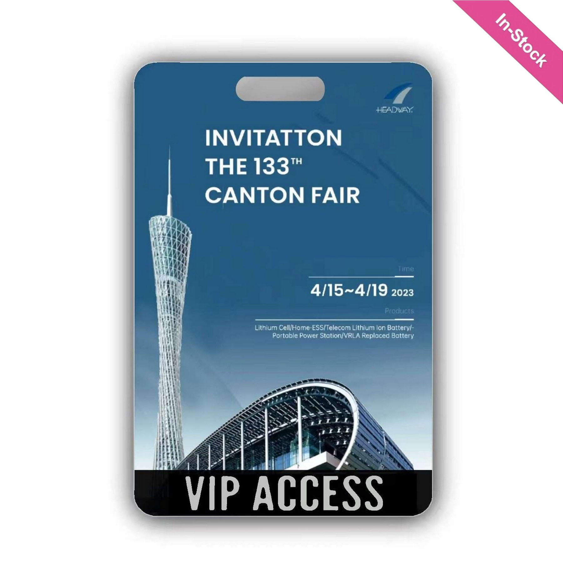 Full Color PVC Event Credential Badge (5 1/10