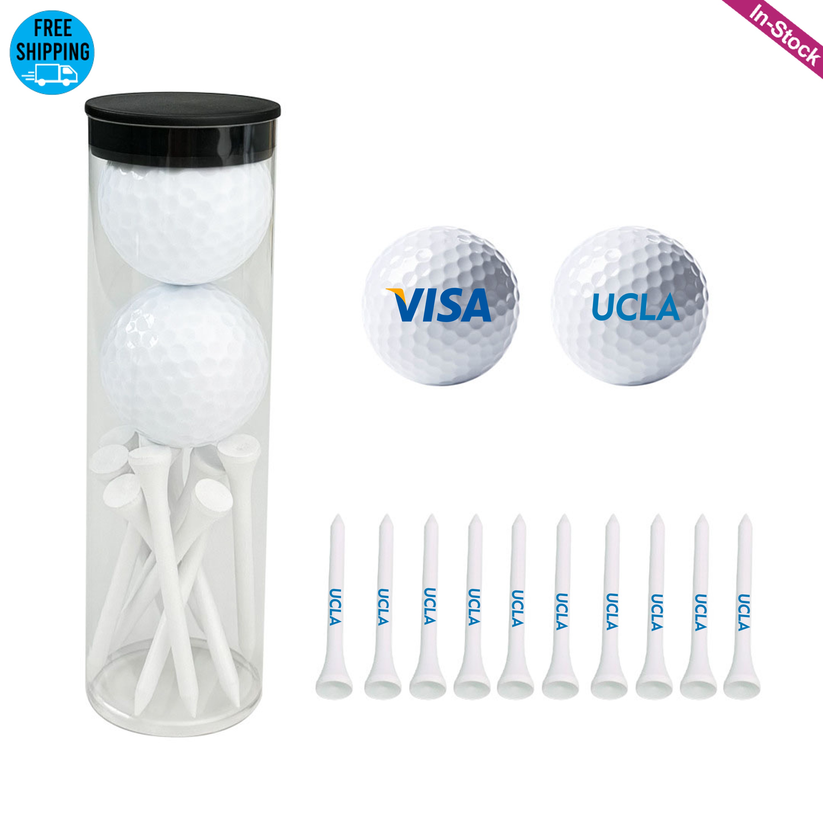 2 Golf Ball and 2 3/4