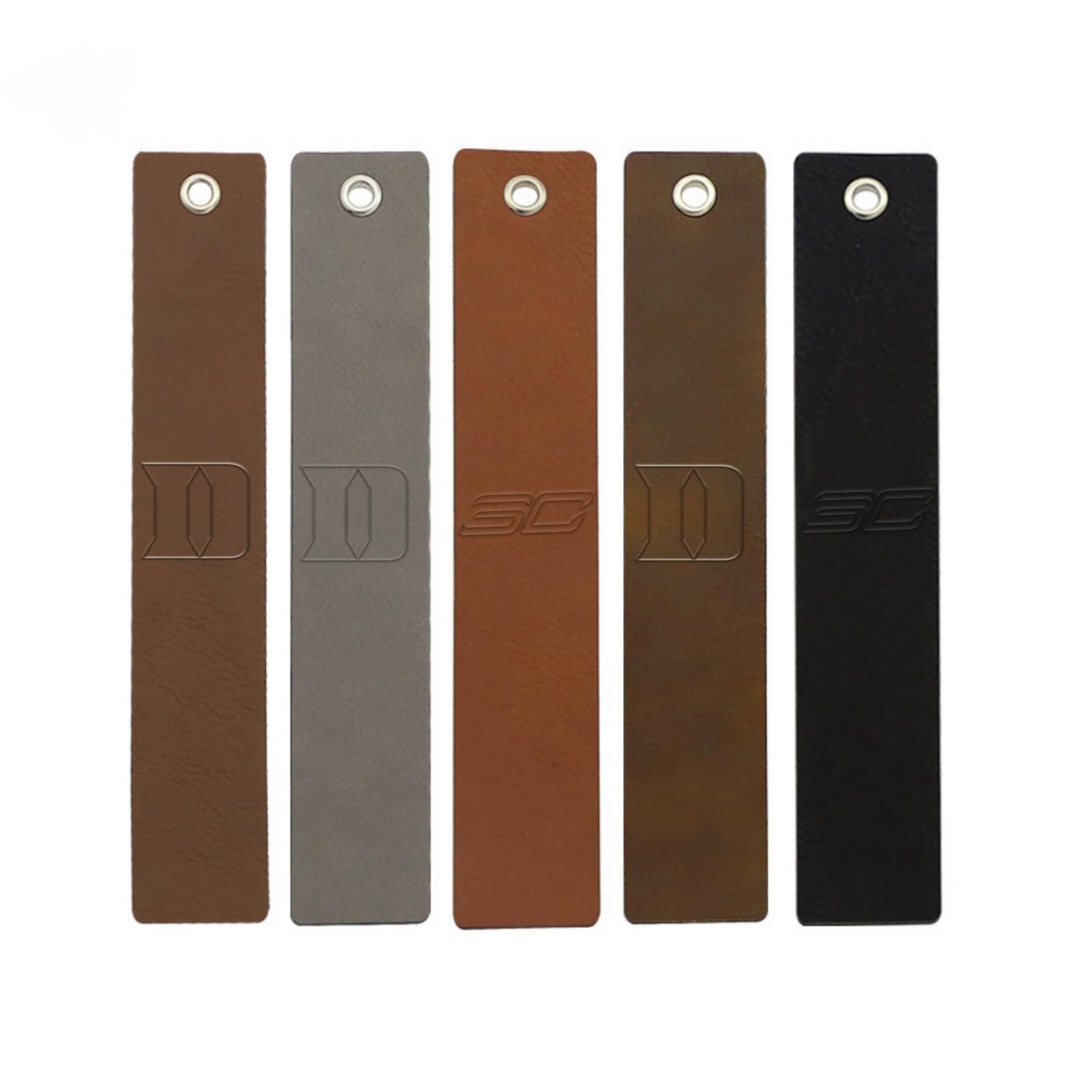 Debossed Vegan Leather Bookmark