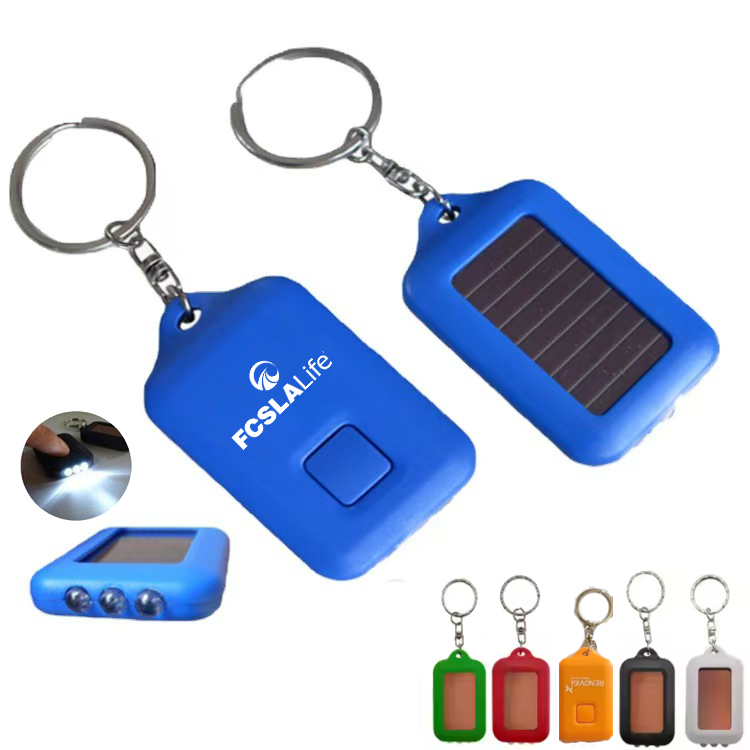 Mini Solar Flashlight Keychain